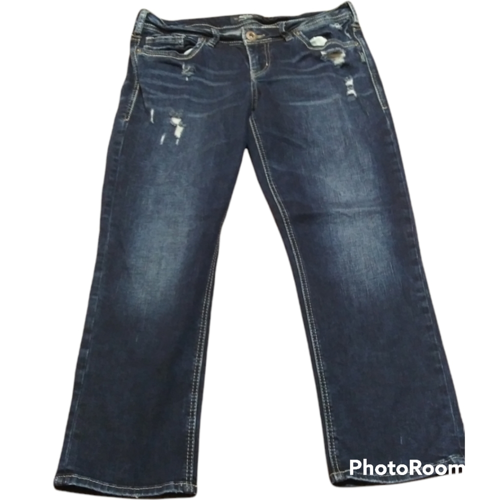 Silver Suki Capri Jeans